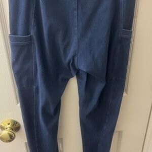 KAVU LEGGINGS DARKWASH BLUE SIZE MED/SKINNY/FITTED